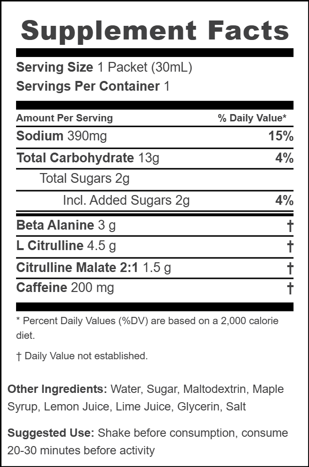 Low-Stim Energy Goo Pack