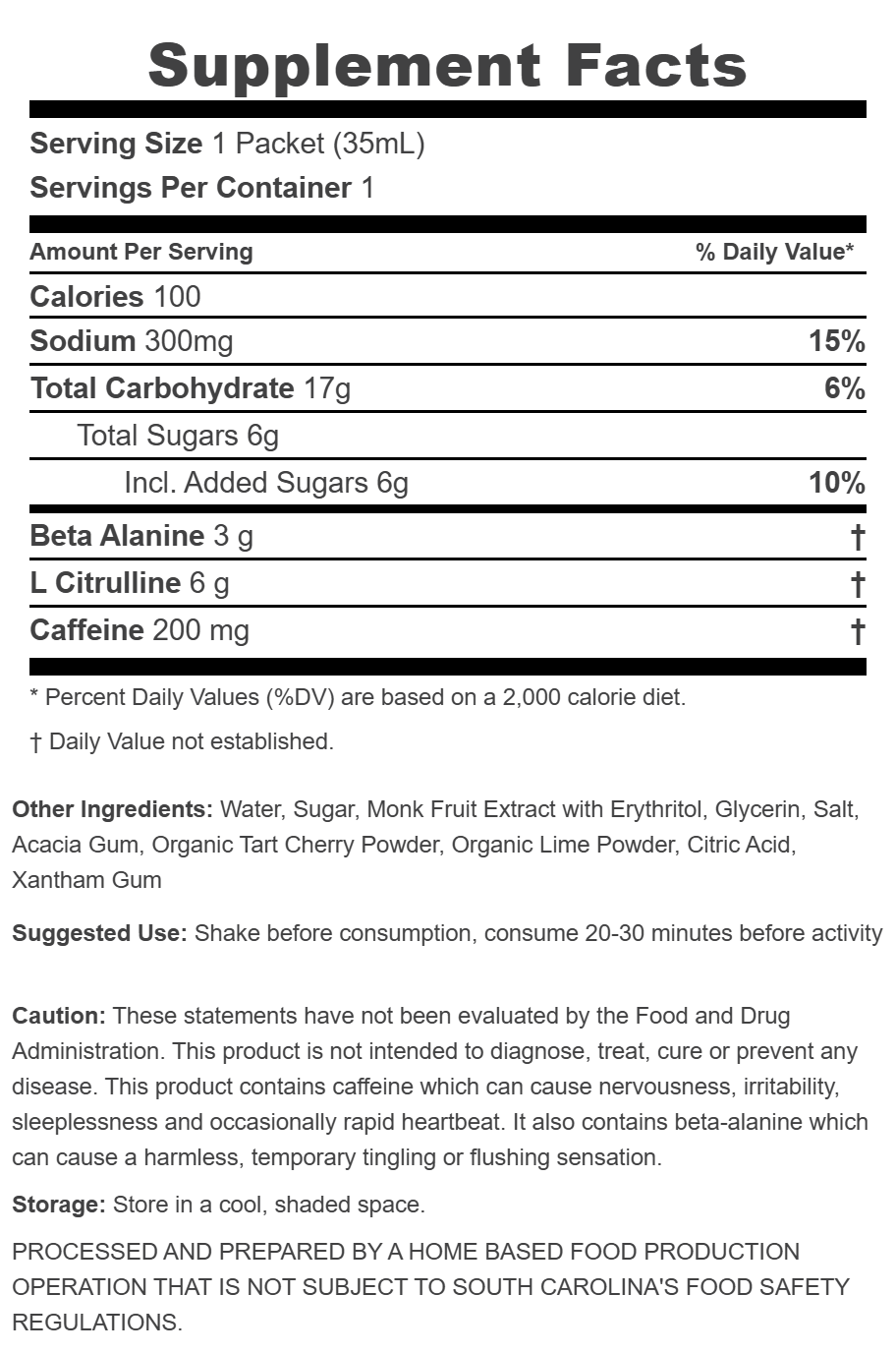 High-Stim Energy Goo Pack